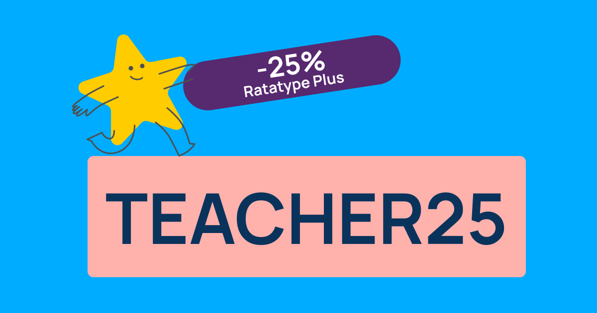 -25% до Дня вчителя на Ratatype Plus з промокодом TEACHER25